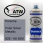 Preview: Porsche, Polar Silver Metallic, 92E / A8 92M: 400ml Sprühdose, von ATW Autoteile West.